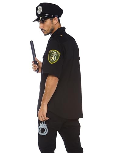Police Adult Sized Costumes, Black, X-Large US