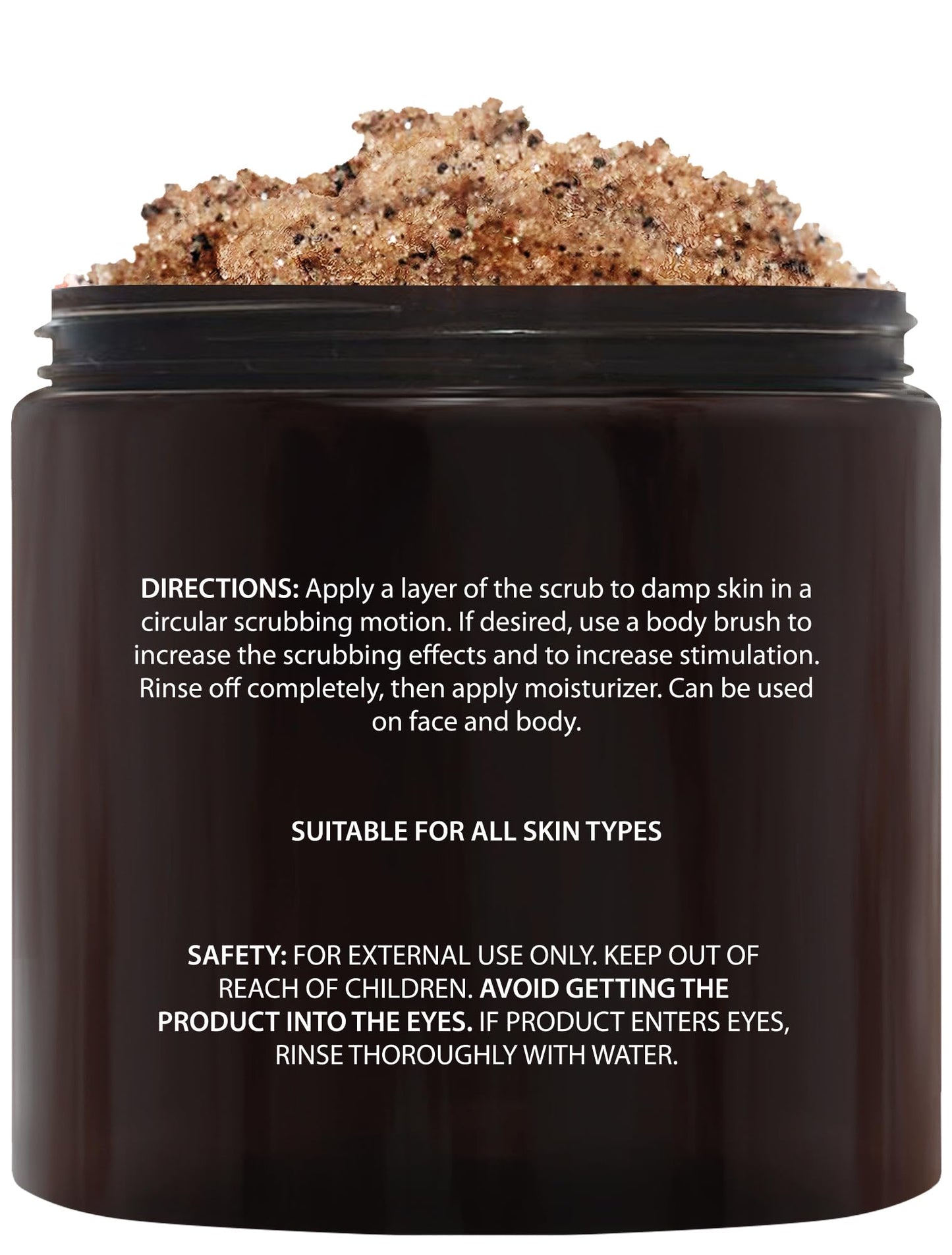 Brooklyn Botany Arabica Coffee Body Scrub - Moisturizing and Exfoliating for Body, Face, Hand, Foot - Fights Stretch Marks, Fine Lines, Wrinkles - Great Gifts for Women & Men - 10 oz