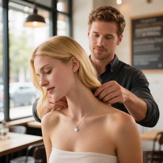 50% Off Genuine Sterling Silver Hypoallergenic Pearl Necklace – Limited Time Offer