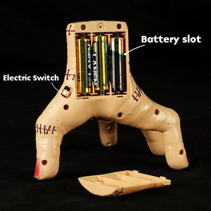 Thing Hand Halloween Scary Fake Hand, Addams Hand Props Cosplay with Lights Music Ghost Hands Halloween Toys (Music Light Hand)