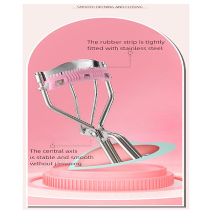 Eyelash Curlers with Small Eyelash Comb & Refill Pads, High On Lash Curler Stainless Steel Eyelash Makeup Tool for Eye-Opening & Lifted Lashes, Wide Angle Beauty Curling Natural Styling