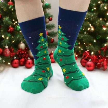 Christmas Socks Women, Funny Crazy Novelty Fun Cute Funky Hoilday Crew Socks Size 6-9