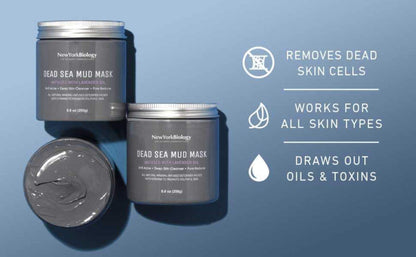 Dead Sea Mud Mask for Face and Body | with Lavender | Spa Quality Pore Refiner for Oily Skin | Natural Skincare for Women & Men | Tighten Skin for A Healthier Complexion | 8.8 oz