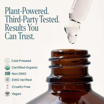 Organic Castor Oil, 100% Pure - For Hair, Skin, Face, Eyelashes & Eyebrows | Natural Cold Pressed Unrefined Hexane-Free (8oz)