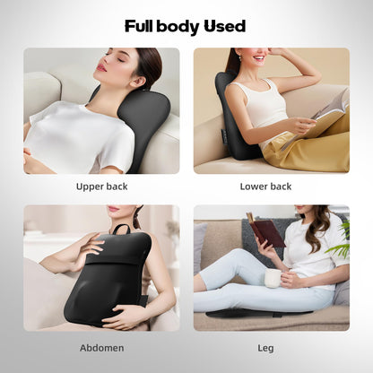Back Massager with Heat,Rechargeable Cordless Back Massager for Pain Relief Deep Tissue,4D Kneading Massage for Shoulders, Neck,for Home Office Car Use,Men's and Women's Gifts