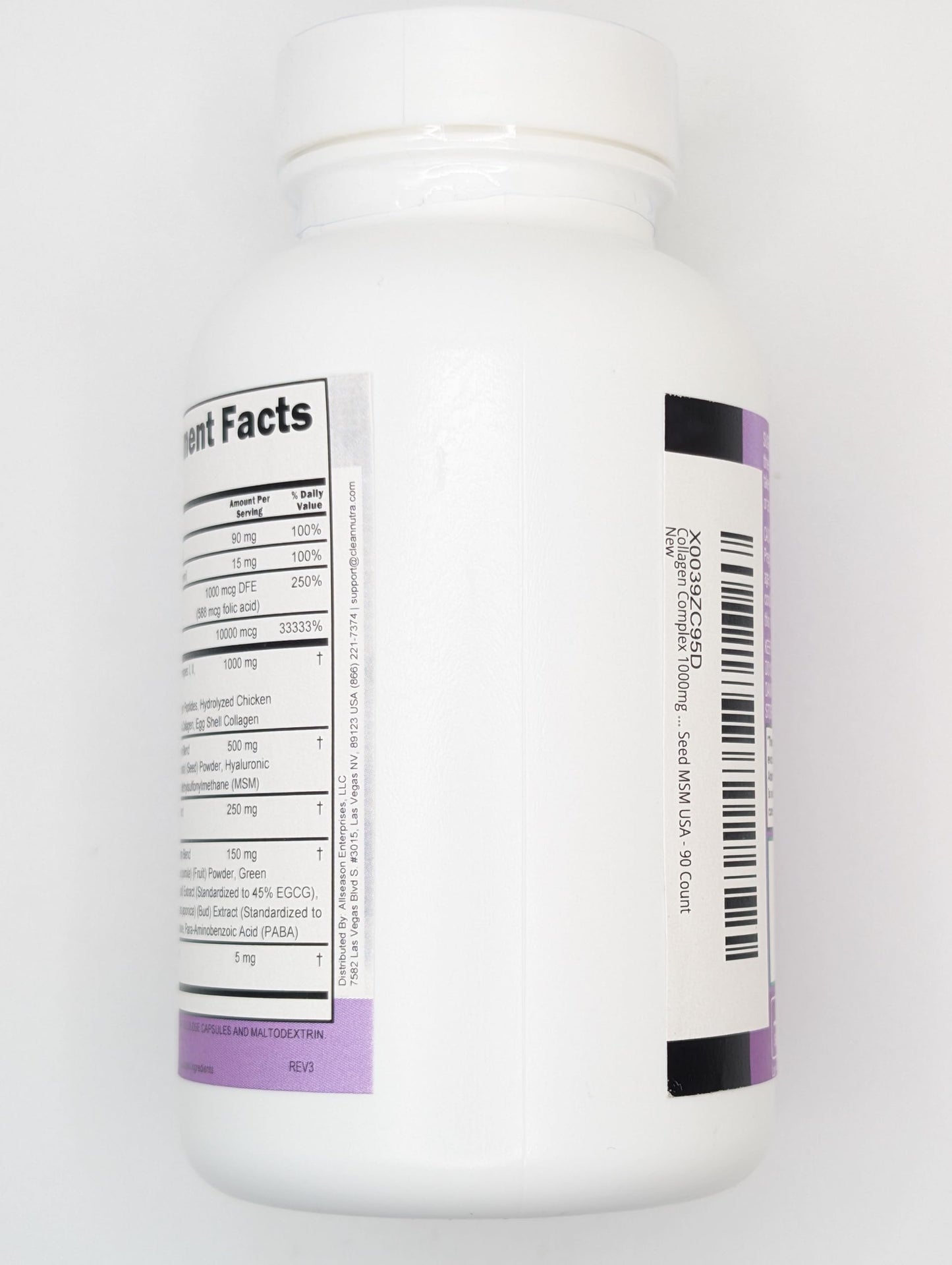 Collagen Pills 1000mg Biotin 10000mcg Keratin Saw Palmetto Hyaluronic Acid - Hair Skin & Nails Vitamins & DHT Blocker with Vitamin E Folic Acid Pumpkin Seed MSM - 90 Count