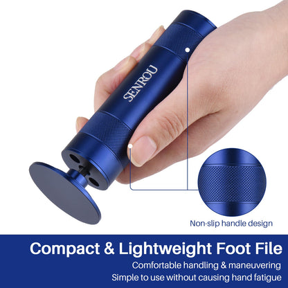 Electric Foot Callus Remover, 2-in-1 Electric Foot Filer/Nail Filer, Pedicure Kit Foot Scrubber Deadskin Callus Remover, Foot Care Kit Pedicure Tools for Dead Skin Dry Cracks- Blue