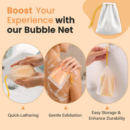 Turmeric Kojic Acid Soap for Dark Spots Brightening – Face and Body Wash with Vitamin C, Retinol, Collagen, Vitamin E, Glycerin, Shea Butter & Castile Olive Oil – Soap for Women & Men (120g x 2)