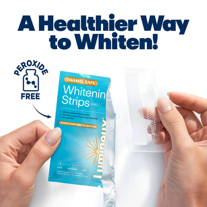 Lumineux Teeth Whitening Strips 21 Treatments – Peroxide Free - Enamel Safe for Whiter Teeth - Whitening Without The Sensitivity - Dentist Formulated - Sensitivity