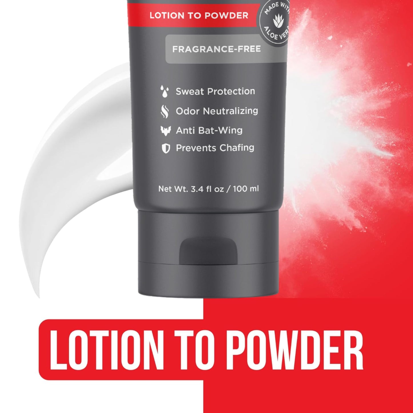 HAPPY NUTS Comfort Cream Deodorant For Men: Anti-Chafing Sweat Defense, Odor Control, Aluminum-Free Mens Deodorant & Hygiene Products for Men's Private Parts 3.4 Fl Oz, Fragrance-Free