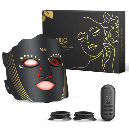 Red Light Therapy for Face, Led Face Mask Light Therapy with Rechargeable Remote, LED Face Mask Light Therapy at Home, Comfortable Red Light Therapy Mask