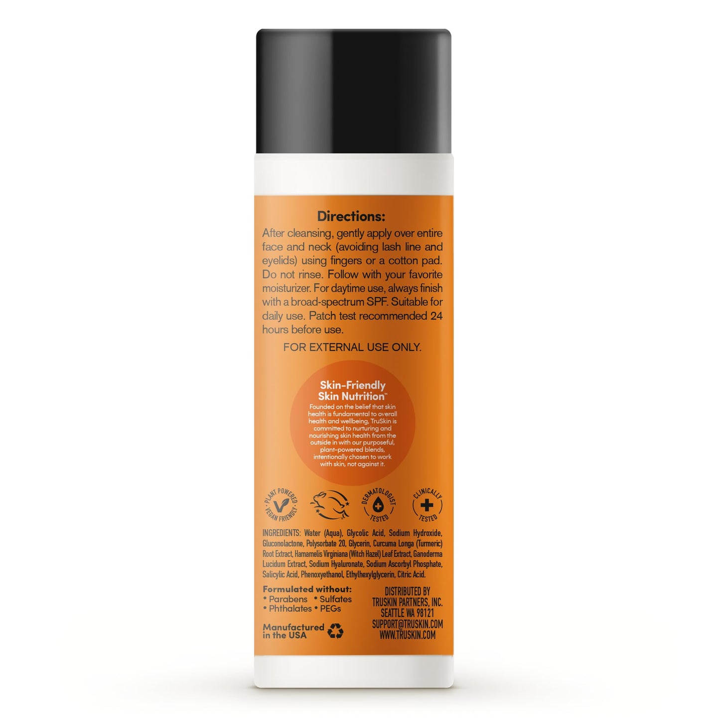 BHA Liquid Exfoliant & Toner – PHA AHA BHA Gentle Exfoliator with Salicylic & Glycolic Acid, Vitamin C – Improve Appearance of Tone & Texture, Unclog & Minimize Look of Pores, 4.2 fl oz