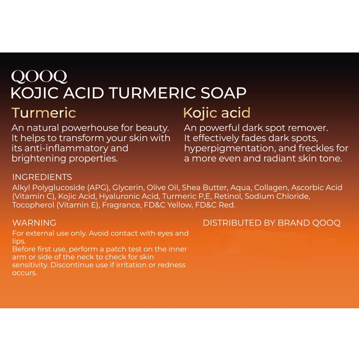 Turmeric Kojic Acid Soap for Dark Spots Brightening – Face and Body Wash with Vitamin C, Retinol, Collagen, Vitamin E, Glycerin, Shea Butter & Castile Olive Oil – Soap for Women & Men (120g x 2)