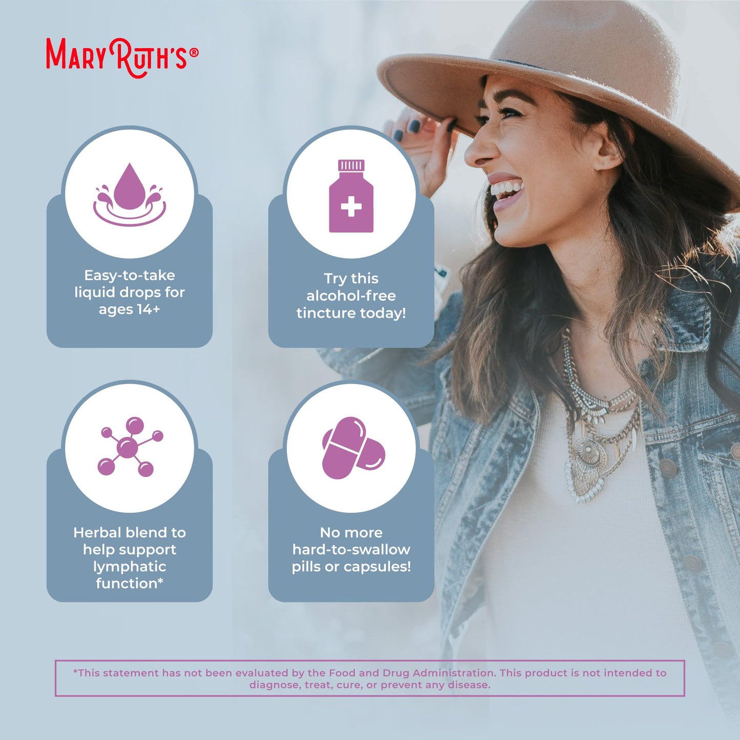 MaryRuth Organics Lymphatic Support Drops | USDA Organic Lymphatic Cleanse Immune Support Supplement| Lymphatic Support with Echinacea & Elderberry | Blue Vervain | Vegan | Non-GMO | 30 Servings