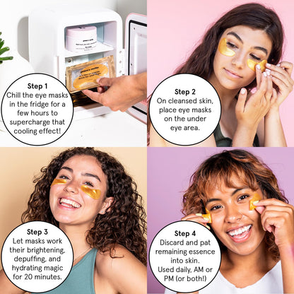 grace & stella Under Eye Patches (12 pairs) Eye Masks for Puffy Eyes and Dark Circles - Stocking Stuffers, Christmas Gifts for Women - Gifts for Birthdays, Bachelorette Party, Bridesmaids, Self Care