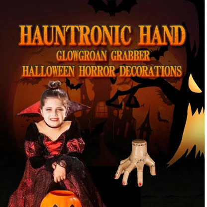 Thing Hand Halloween Scary Fake Hand, Addams Hand Props Cosplay with Lights Music Ghost Hands Halloween Toys (Music Light Hand)