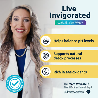 Alkaline Countertop Water Filter Dispenser, Large 52-Cup Capacity, Mineralized Alkaline Water, BPA-Free, 96 Gallons/Filter (White, 3 Filters Included)