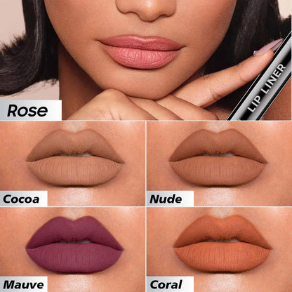 Ihrlpxkc Lip Stain Peel Off - Lip Liner Long-wear & Waterproof Moisturizing Lip Stain with Matte Finish, Transfer-Proof, Non-Stick Cup Lip Tint Stay On All Day (Nude)