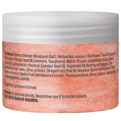 Himalayan Salt Scrub, Face, Foot, and Body Exfoliator with Collagen and Stem Cells, Exfoliating Scrub for Toning, Cellulite, and Skin Care by M3 Naturals