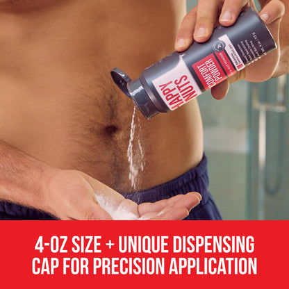 Anti Chafing & Deodorant, Aluminum-Free, Sweat and Odor Control for Jock Itch, Groin and Men's Private Parts 4 Oz (Pack of 1), Fragrance-Free