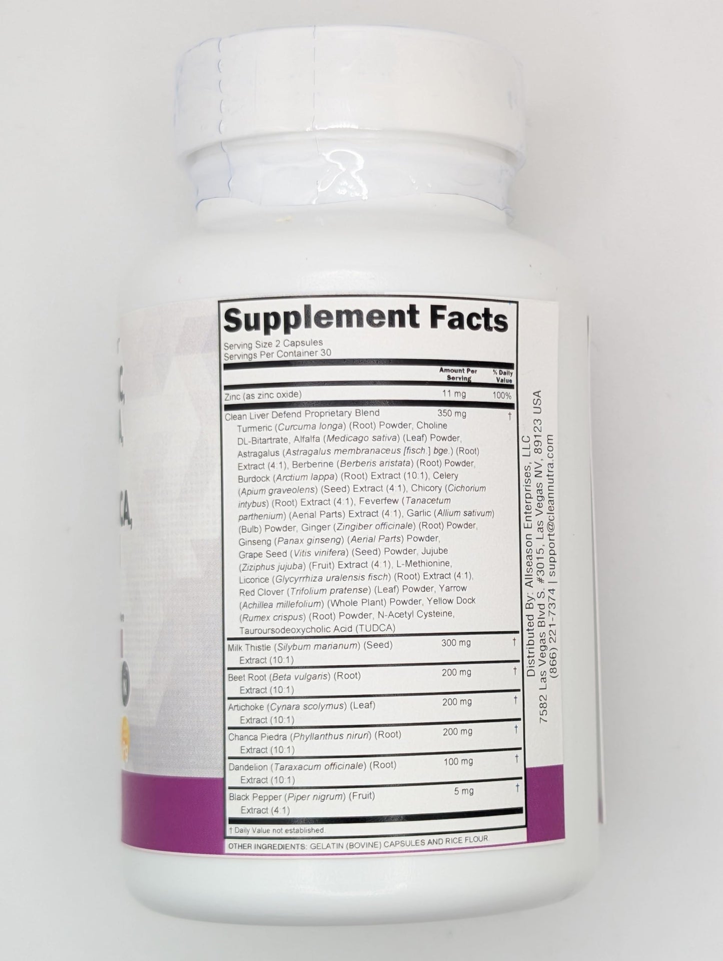 Clean Nutraceuticals Milk Thistle NAC Chanca Piedra Beet Root Artichoke Dandelion Root - Liver Cleanse Detox & Repair Supplement Plus TUDCA Choline & Ginger 60 Count