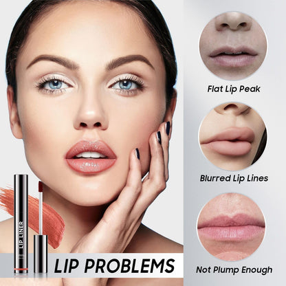 Ihrlpxkc Lip Stain Peel Off - Lip Liner Long-wear & Waterproof Moisturizing Lip Stain with Matte Finish, Transfer-Proof, Non-Stick Cup Lip Tint Stay On All Day (Nude)