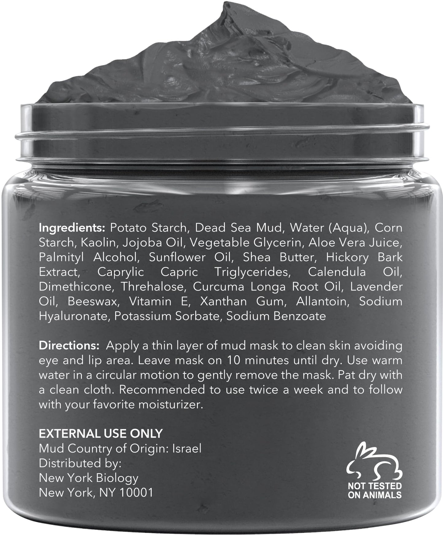 Dead Sea Mud Mask for Face and Body | with Lavender | Spa Quality Pore Refiner for Oily Skin | Natural Skincare for Women & Men | Tighten Skin for A Healthier Complexion | 8.8 oz