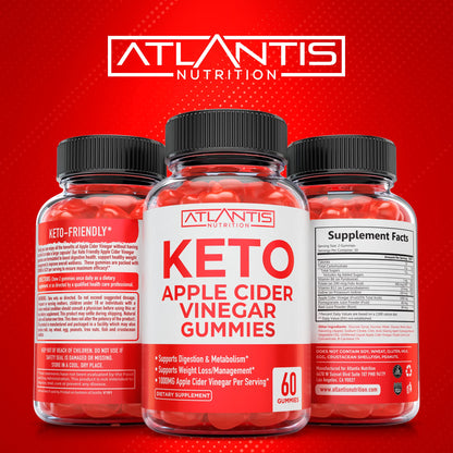 Keto ACV Gummies for Weight Loss - Apple Cider Vinegar Gummies Formulated to Support Advanced Weight Loss, Digestion, Detox & Cleansing, Made with 1000MG ACV Per Serving - 60 Count