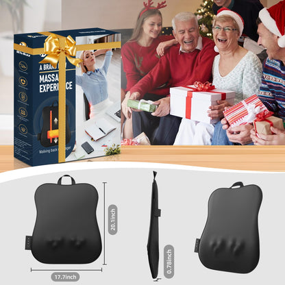 Back Massager with Heat,Rechargeable Cordless Back Massager for Pain Relief Deep Tissue,4D Kneading Massage for Shoulders, Neck,for Home Office Car Use,Men's and Women's Gifts