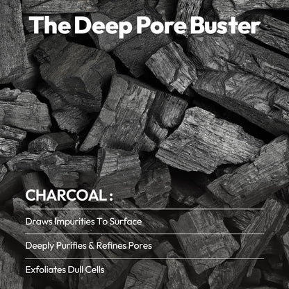 LAPCOS Charcoal Sheet Mask, Daily Face Mask with Salicylic Acid and Tea Tree Oil to Detoxify and Tighten Skin, Korean Beauty Favorite, 5-Pack